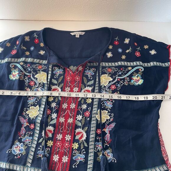 John Mark Embroidered Floral Blouse Size Small - Picture 12 of 12